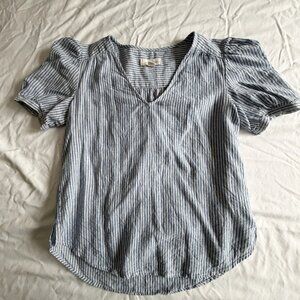 Treasure and Bond blue/white striped top size small